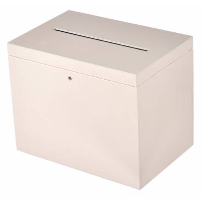 Białe drewniane pudełko na...