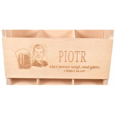 Nosidło drewniane na piwo z...