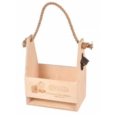 Nosidło drewniane na piwo,...