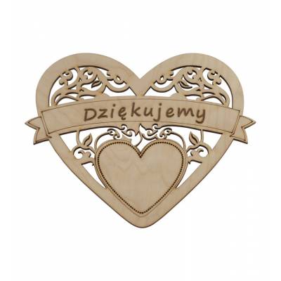 Serce drewniane na...