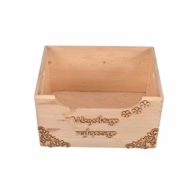 Drewniana skrzynka na...