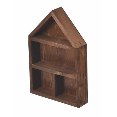 Drewniana brązowa półka...