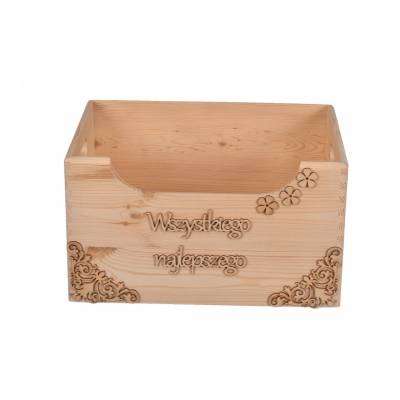 Drewniana skrzynka na...