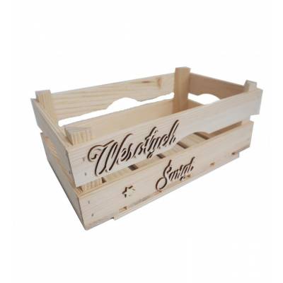 Drewniana skrzynka prezent...