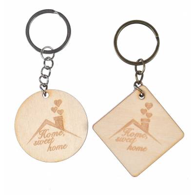 Brelok drewniany do kluczy...