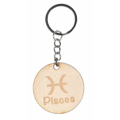 Drewniany brelok znaki zodiaku