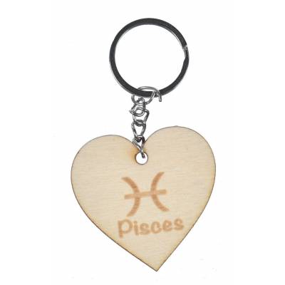 Drewniany brelok znaki zodiaku