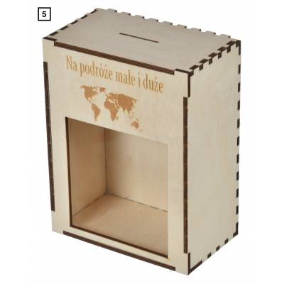 Skarbonka drewniana z...