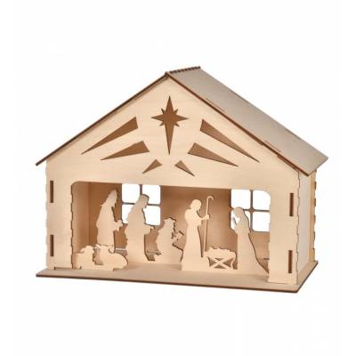 Drewniana szopka stajenka...