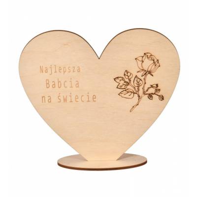 Serce z grawerem prezent...