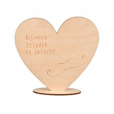 Serce z grawerem prezent...