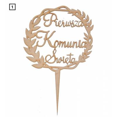 Drewniany topper na tort...