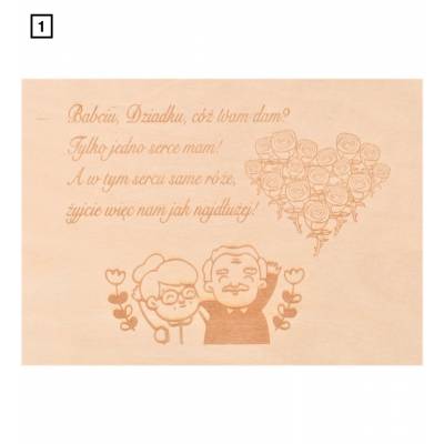 Drewniane pudełko na...