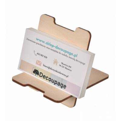 Drewniany wizytownik...