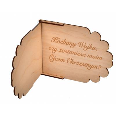 Zaproszenie drewniane na...