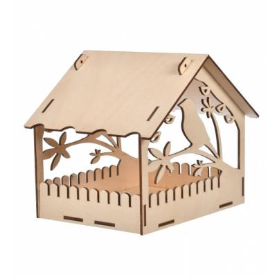 Drewniany karmnik dla...