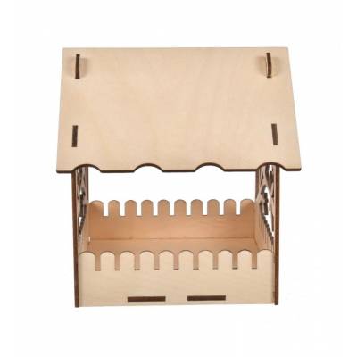 Drewniany karmnik dla...