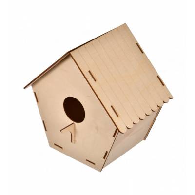 Drewniana budka lęgowa dla...
