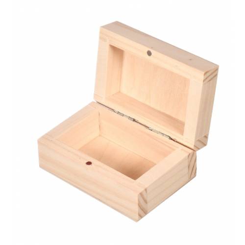 Drewniane pudełko z magnesem