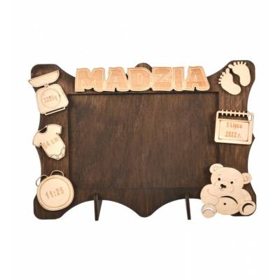 Metryczka ramka na zdjęcie...