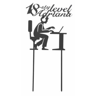 Topper na tort 18-ste...