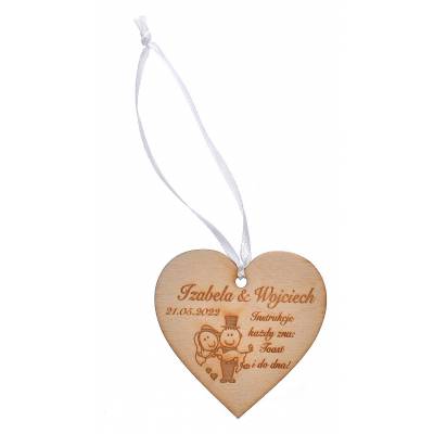 Drewniana zawieszka na...