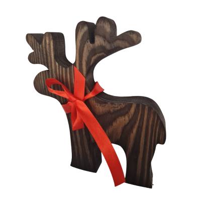 Renifer drewniany dekor...