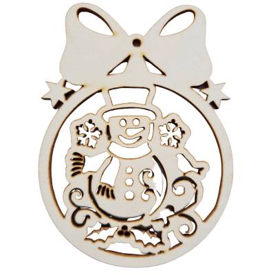 Drewniana zawieszka świąteczna