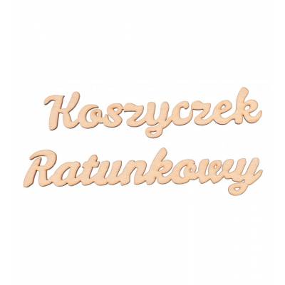 Koszyczek Ratunkowy napis z...