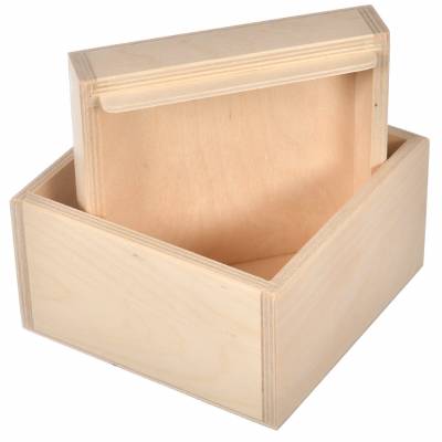 Drewniany pojemnik z...