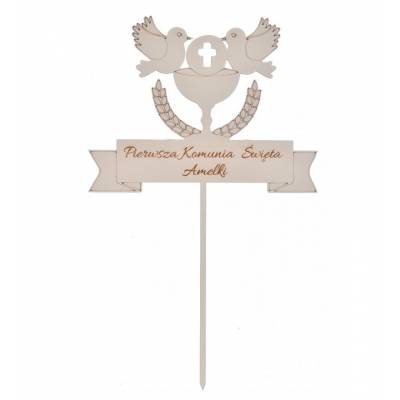 Topper na tort komunijny