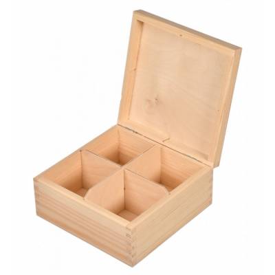 Drewniana herbaciarka na 4...