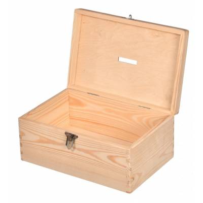 Drewniana skarbonka na...