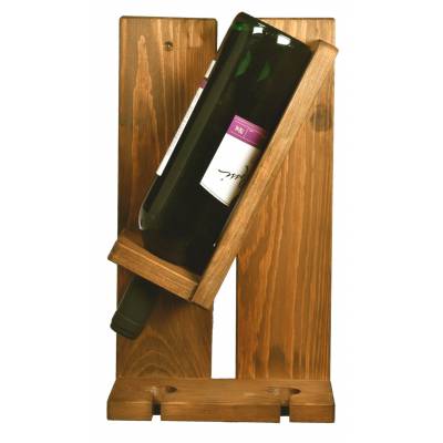 Drewniana półka stojak na wino