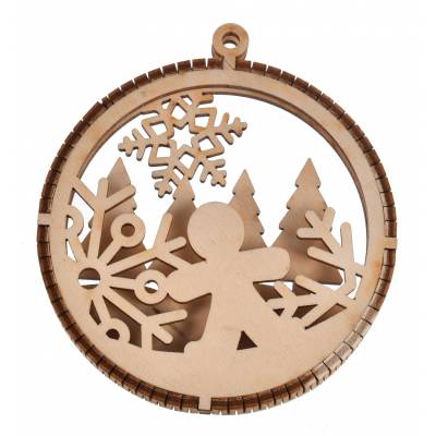 Drewniana zawieszka na...