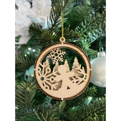 Drewniana zawieszka na...