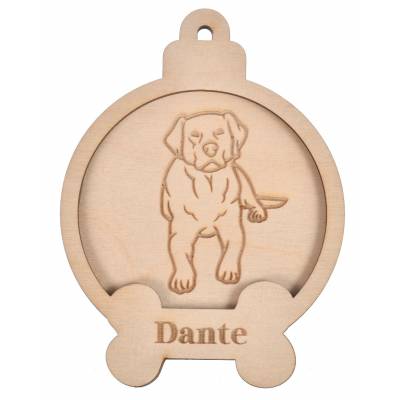 Bombka drewniana na choinkę...