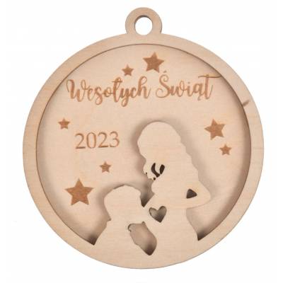 Drewniana bombka Ciąża...