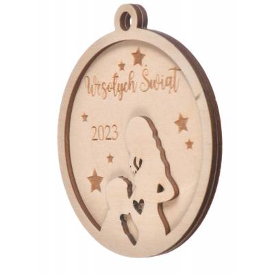 Drewniana bombka Ciąża...