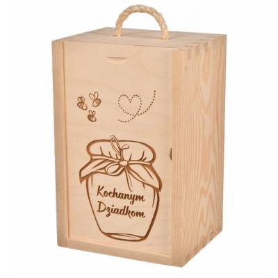 Pudełko drewniane na miód...