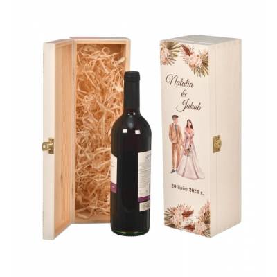 Pudełko Drewniane na Wino –...