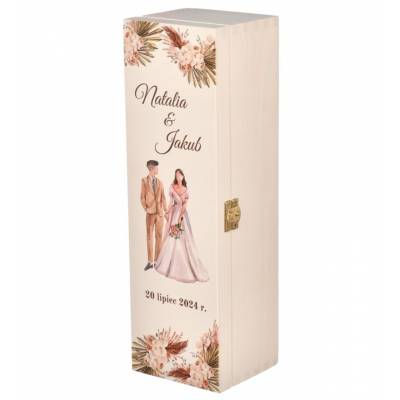 Pudełko Drewniane na Wino –...