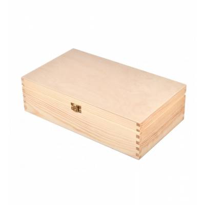 Skrzynka drewniana na dwa wina