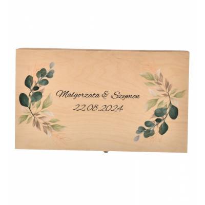 Pudełko drewniane na dwa...