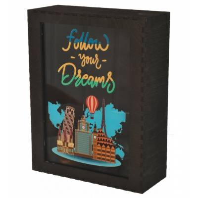 Skarbonka drewniana dowoly...