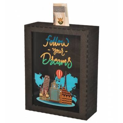 Skarbonka drewniana dowoly...