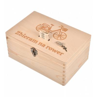 Skarbonka drewniana na...