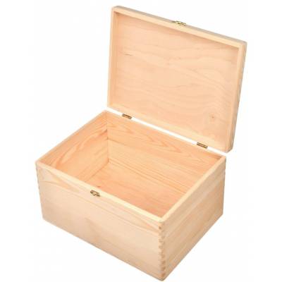 Drewniane pudełko kufer...