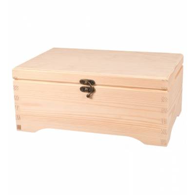 Drewniana szkatułka z...