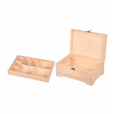 Drewniana szkatułka z...